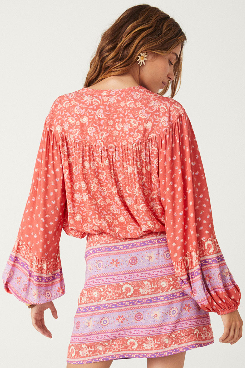 sunshine bandit blouse cayenne by spell back