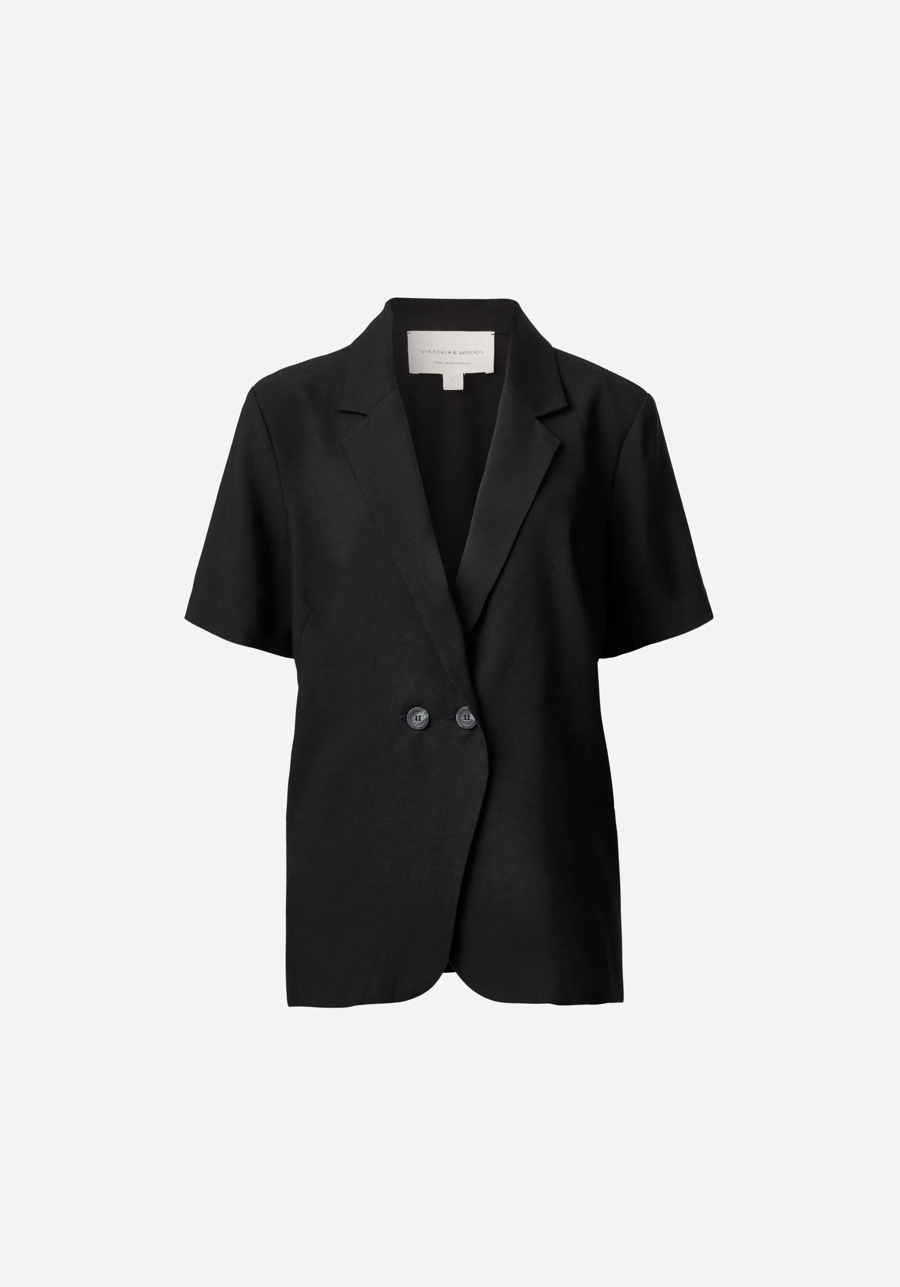 Hepburn Shirt in Black Viktoria + Woods