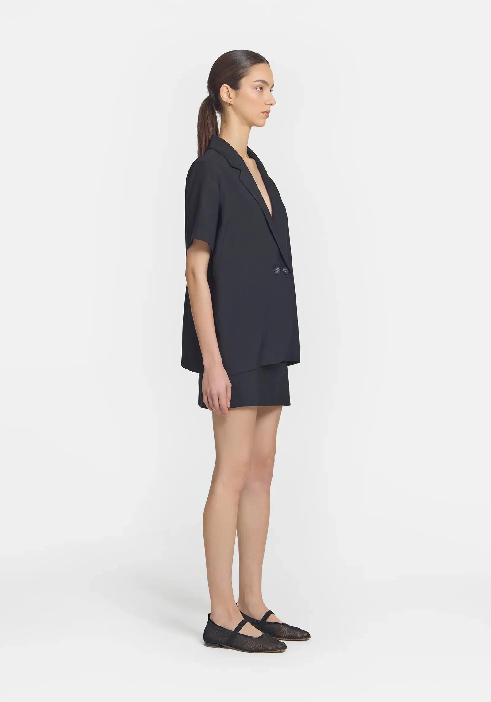 Hepburn Shirt in Black Viktoria + Woods