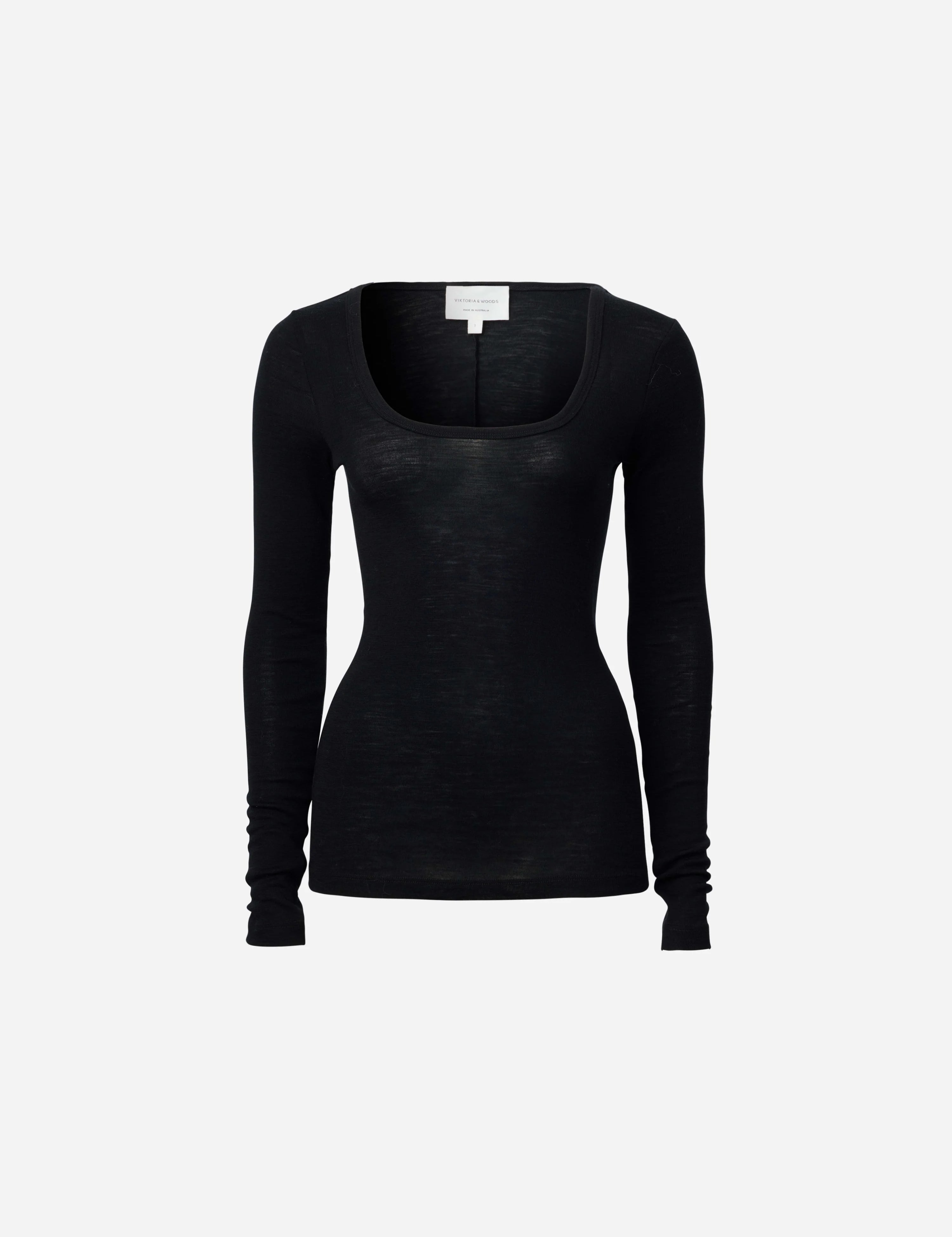 Ballerina Top Black Long Sleeve