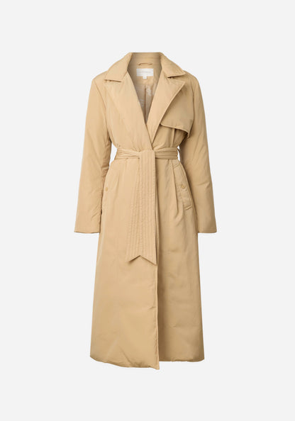 Victorious Puffer Trench in Bone - Brown Coat by Viktoria and Woods