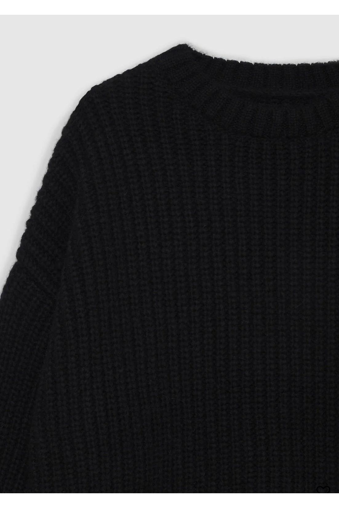 Sydney Crew Sweater in Black by Anine Bing
