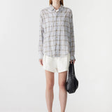 Light Check Boxy Shirt