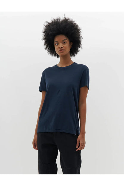Regular Classic Short Sleeve T-shirt in Prussian Blue by Bassike