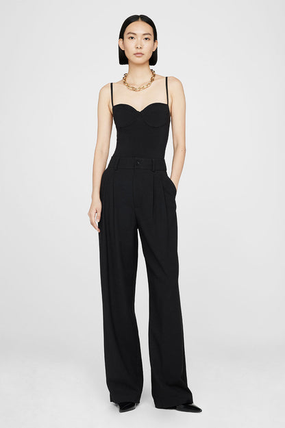 Carrie Pant in Black Twill